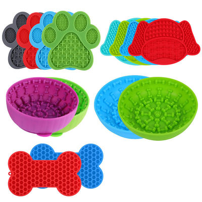 Cães no chuveiro Cachoeiras de animais de estimação Alimentos Patas lamber almofada de silicone colchão para cães gatos 109G