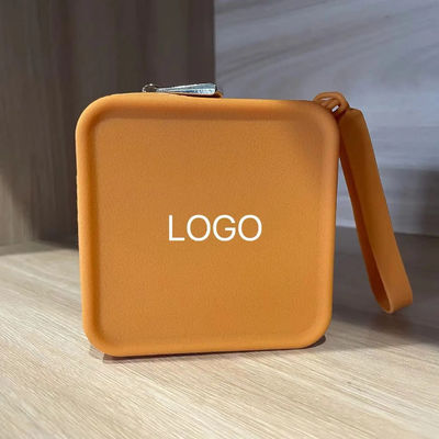 Caixa de Armazenamento de jóias personalizada Bolsa de maquiagem de silicone 100% de qualidade alimentar para bolsas de meninas