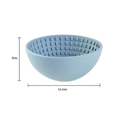 Taça de alimentação para animais de estimação rodada Taça de silicone para cães alimentador lento para alimentação saudável alimentador interativo
