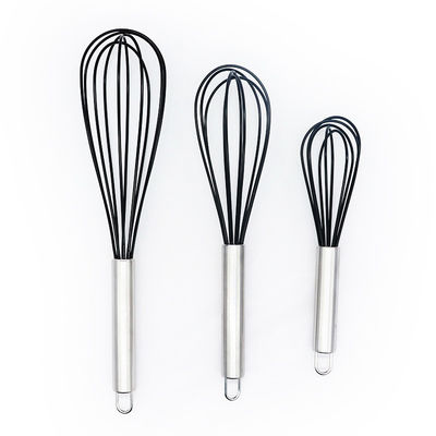 Ferramentas de agitação multifuncionais de silicone de ovos para cozinha doméstica 8/10/12 polegadas batedor