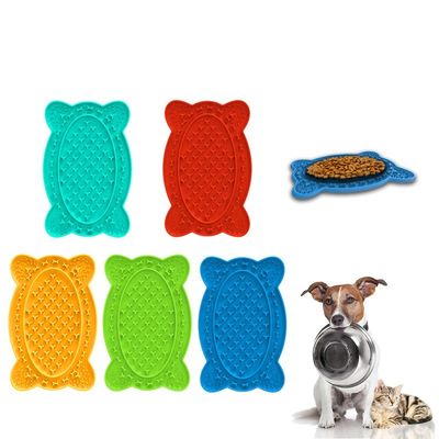 Alimentos de silicone distracção de animais de estimação Patas de gato Pad de alimentação lenta para cães com ventosas