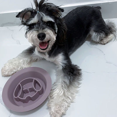 Voltagem não aplicável recipiente de silicone para lamber cães Design interativo de alimentador lento