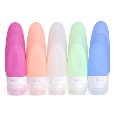 2 oz 60 ml garrafa de tamanho inteligente à prova de vazamento BPA aprovado para armazenamento de cosméticos personalizados