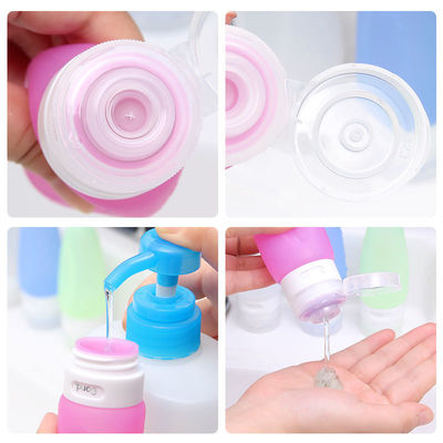 2 oz 60 ml garrafa de tamanho inteligente à prova de vazamento BPA aprovado para armazenamento de cosméticos personalizados