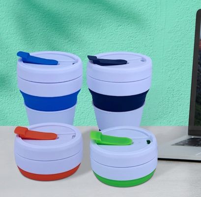 Bottle de água dobrável portátil retrátil para evento presente e xícara de café de bolso