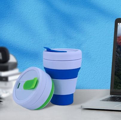 Bottle de água dobrável portátil retrátil para evento presente e xícara de café de bolso