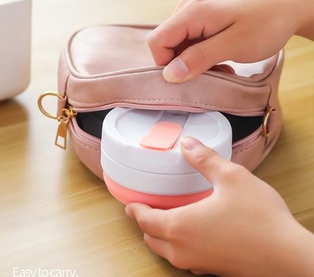 Bottle de água dobrável portátil retrátil para evento presente e xícara de café de bolso