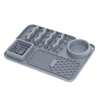 Tapete de lambe-lambe de silicone personalizável para alimentação lenta e treinamento contra obesidade