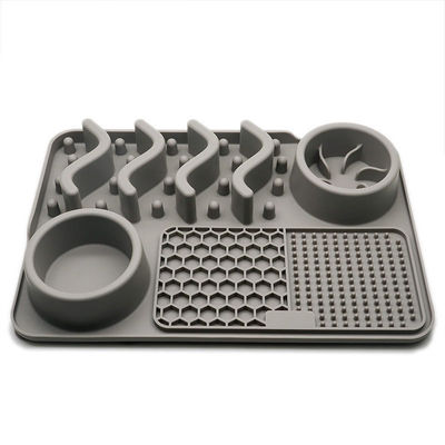 Tapete de lambe-lambe de silicone personalizável para alimentação lenta e treinamento contra obesidade