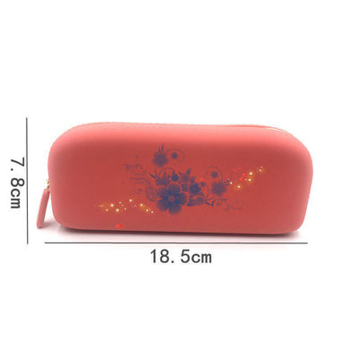 Logotipo personalizado Bolsa de armazenamento de cosméticos aceitável 2024 Bolsa de maquiagem de silicone quente para mulheres