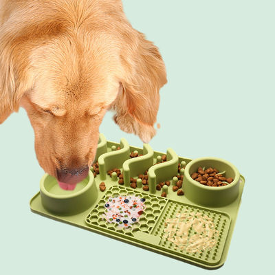 Tapete de lambe-lambe de silicone personalizável para alimentação lenta e treinamento contra obesidade