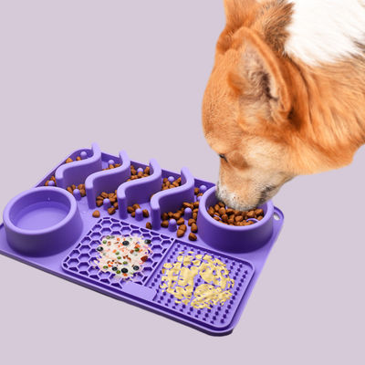 Tapete de lambe-lambe de silicone personalizável para alimentação lenta e treinamento contra obesidade