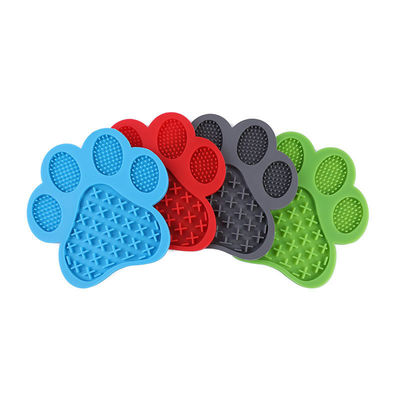 Cães no chuveiro Cachoeiras de animais de estimação Alimentos Patas lamber almofada de silicone colchão para cães gatos 109G