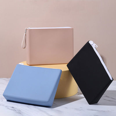 Saco de maquiagem de silicone de cor personalizada para cosméticos personalizados e duráveis