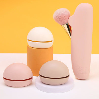 Caixa de suporte de maquiagem de silicone suave e ecológico para viagens cosméticas