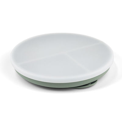 Placa de silicone para bebê com tampa e sucção