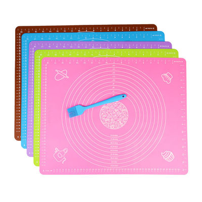 100% de silicone de grau alimentar de massa de esmagamento para assar em design antiderrapante multicolorido