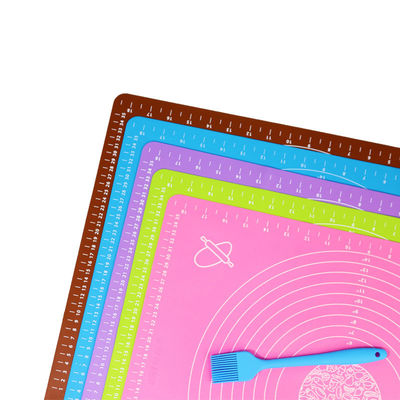 100% de silicone de grau alimentar de massa de esmagamento para assar em design antiderrapante multicolorido