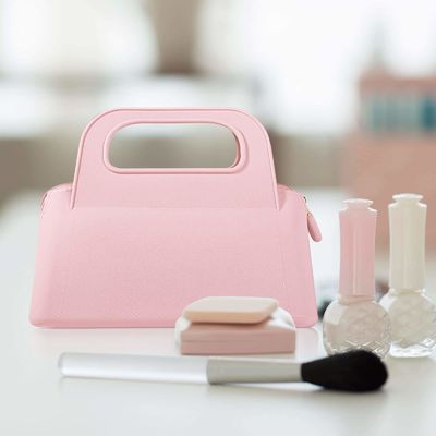 Bolsa de fecho de silicone personalizada colorida para armazenamento de cosméticos e artigos de higiene feminino