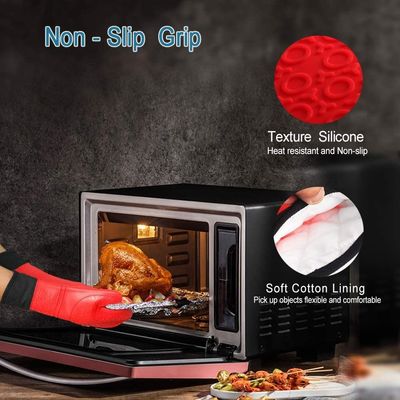 Luvas de silicone resistentes ao calor para cozinhar