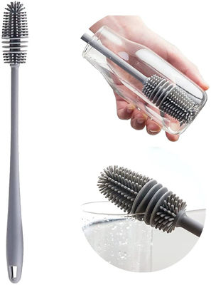 55 g escova de garrafa de silicone Escova de limpeza para lavagem manual de garrafas de água e utensílios de vidro