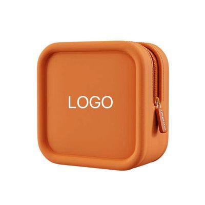 Saco cosmético de silicone com logotipo personalizado para joalharia e organização cosmética em movimento