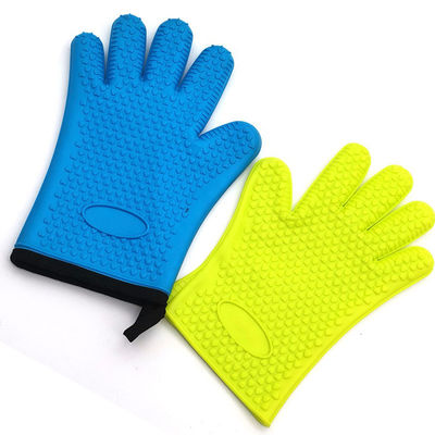 Logotipo Luvas de cozinha de silicone resistentes ao calor personalizadas para porta de panela quente na cozinha