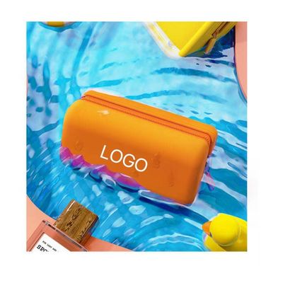 Saco cosmético de silicone com logotipo personalizado para joalharia e organização cosmética em movimento
