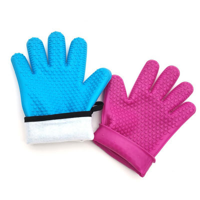 Logotipo Luvas de cozinha de silicone resistentes ao calor personalizadas para porta de panela quente na cozinha