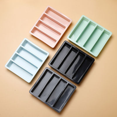 Multicolor 4 Grades Ice Cube Trays Moldes com material de silicone de qualidade alimentar 17*14.3*3.6cm