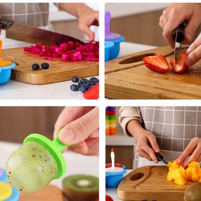 145g Reutilizavel Silicone Ice Pop Maker com Stick Top Venda BPA Free Popsicle Mold