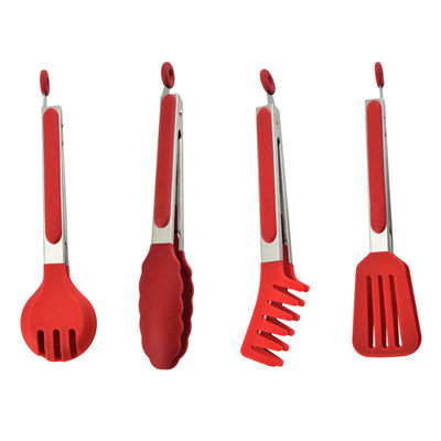 Home Cozinha Restaurante utensílios de comida Tong Set para salada de churrasco e churrasco Bife 3 peças