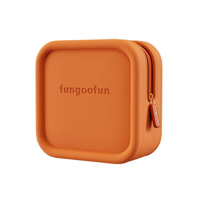 Saco de maquiagem de silicone com estilo de design moderno e logotipo personalizado