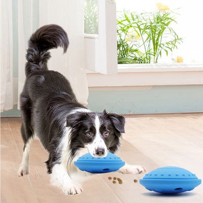 Interativa bola de comida brinquedo bola de mascar silicone durável para cães guloseimas puzzle e treinamento