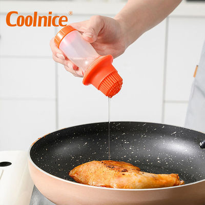 Ferramentas convenientes garrafa de silicone e escova de óleo para cozinhar