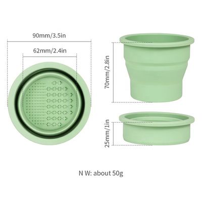 Ferramenta de limpeza de óvulos de beleza Wellfine Silicone Plexing Brush Cleaner Cup para cuidados de beleza