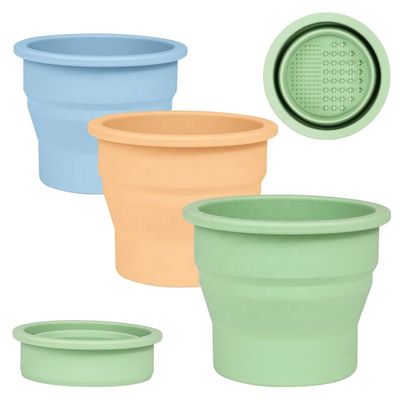 Ferramenta de limpeza de óvulos de beleza Wellfine Silicone Plexing Brush Cleaner Cup para cuidados de beleza
