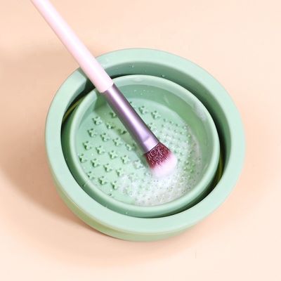 Ferramenta de limpeza de óvulos de beleza Wellfine Silicone Plexing Brush Cleaner Cup para cuidados de beleza