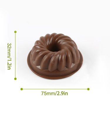 Moldes de panelas de donuts de silicone não pegajoso Ideal para assar e armazenado em várias formas