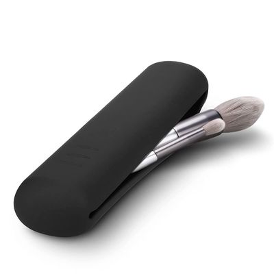 Caixinha de armazenamento de escovas cosméticas de silicone 100% de qualidade alimentar com fecho magnético