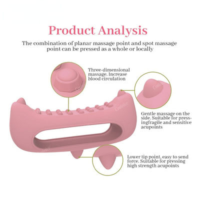Instrumento de massagem de silicone para o pescoço Meridianos-chave Escovação e massagem de acupuntura facial