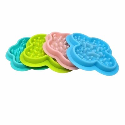 Taça de silicone para animais de estimação para alimentação lenta Anti-asfixia e derrubada Aceita OEM / ODM