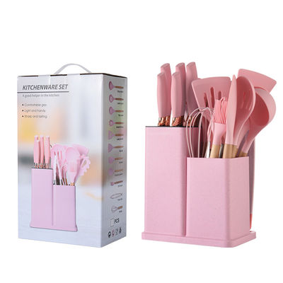 19 Pcs utensílios de cozinha de silicone antiaderente conjunto ferramentas de cozinha duráveis para sua cozinha