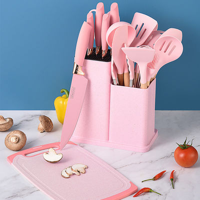 19 Pcs utensílios de cozinha de silicone antiaderente conjunto ferramentas de cozinha duráveis para sua cozinha