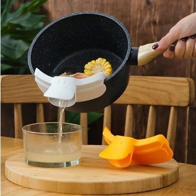 Foneiras de defletor de boca redonda de silicone anti-derramamento Decoteiras para aparelhos de cozinha