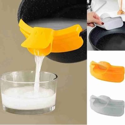Foneiras de defletor de boca redonda de silicone anti-derramamento Decoteiras para aparelhos de cozinha