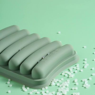 17.5*14cm Molde de salsicha de silicone para bebê Alimentos complementares Molde de cachorro quente de qualidade alimentar