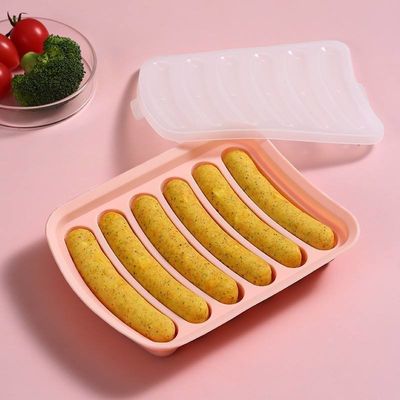 17.5*14cm Molde de salsicha de silicone para bebê Alimentos complementares Molde de cachorro quente de qualidade alimentar