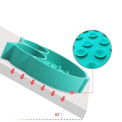 Cat Lick Mat Suction Cup Pet Slow Feeding Bowl para anti-asfixia e posição fixa