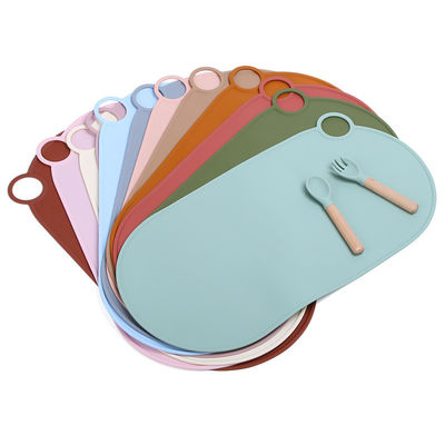 Moderno Design Redondo Camarão Silicone Placemat para Mesa de Jantar de Crianças OEM/ODM Bem-vindo